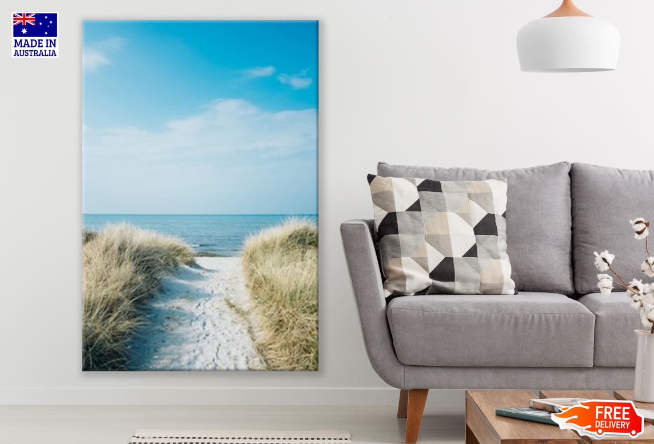 Sand Path to Sea Photograph Print 100% Australian Made