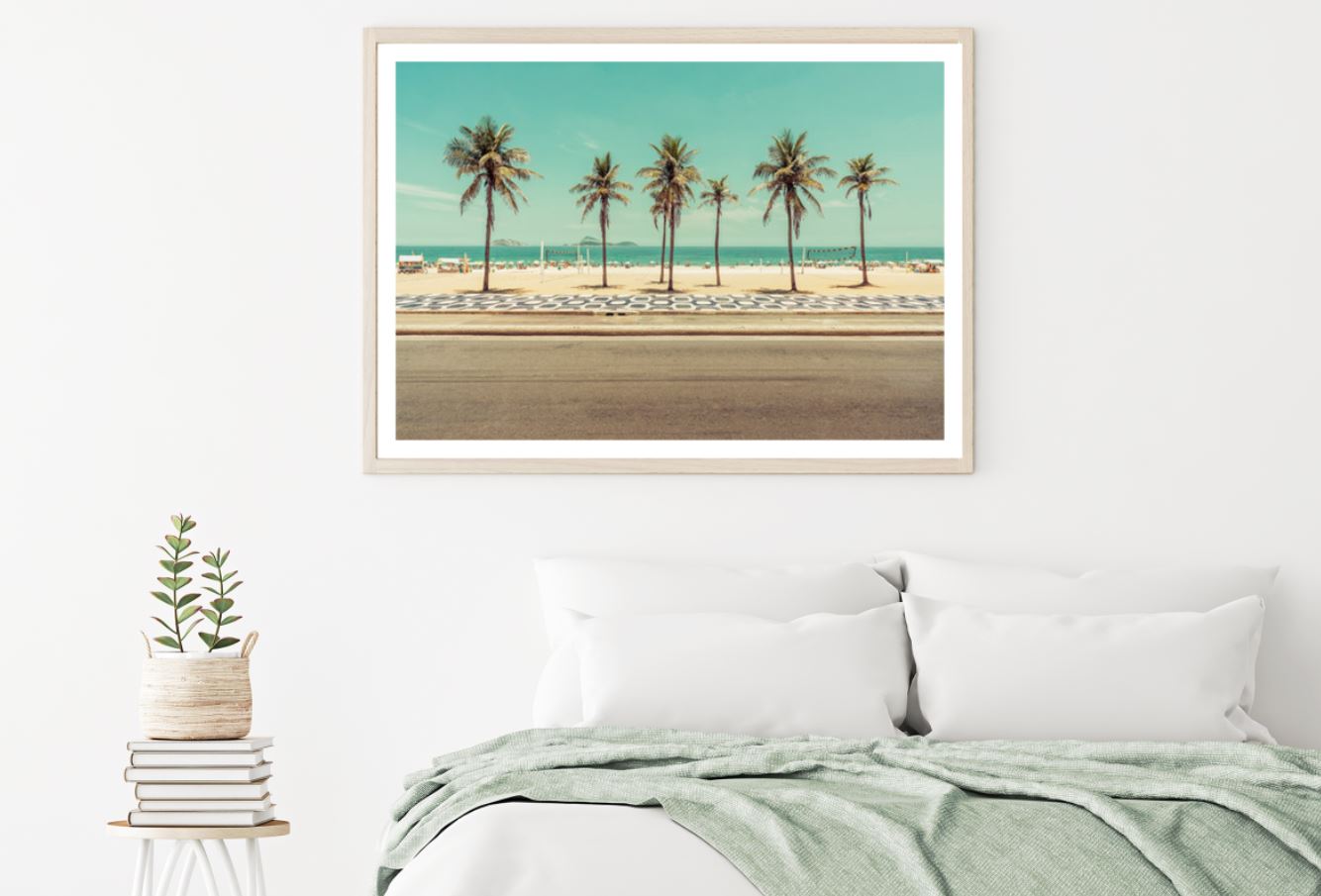 Palm Trees Near Sea Photograph Home Decor Premium Quality Poster Print Choose Your Sizes