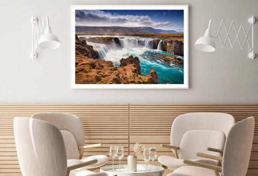 Stunning Waterfall Scenery View Home Decor Premium Quality Poster Print Choose Your Sizes