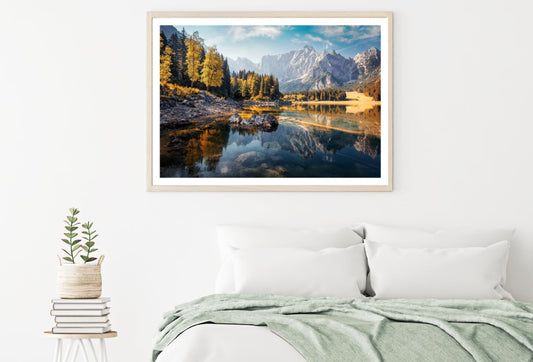 Lake & Forest With Mountain View Home Decor Premium Quality Poster Print Choose Your Sizes