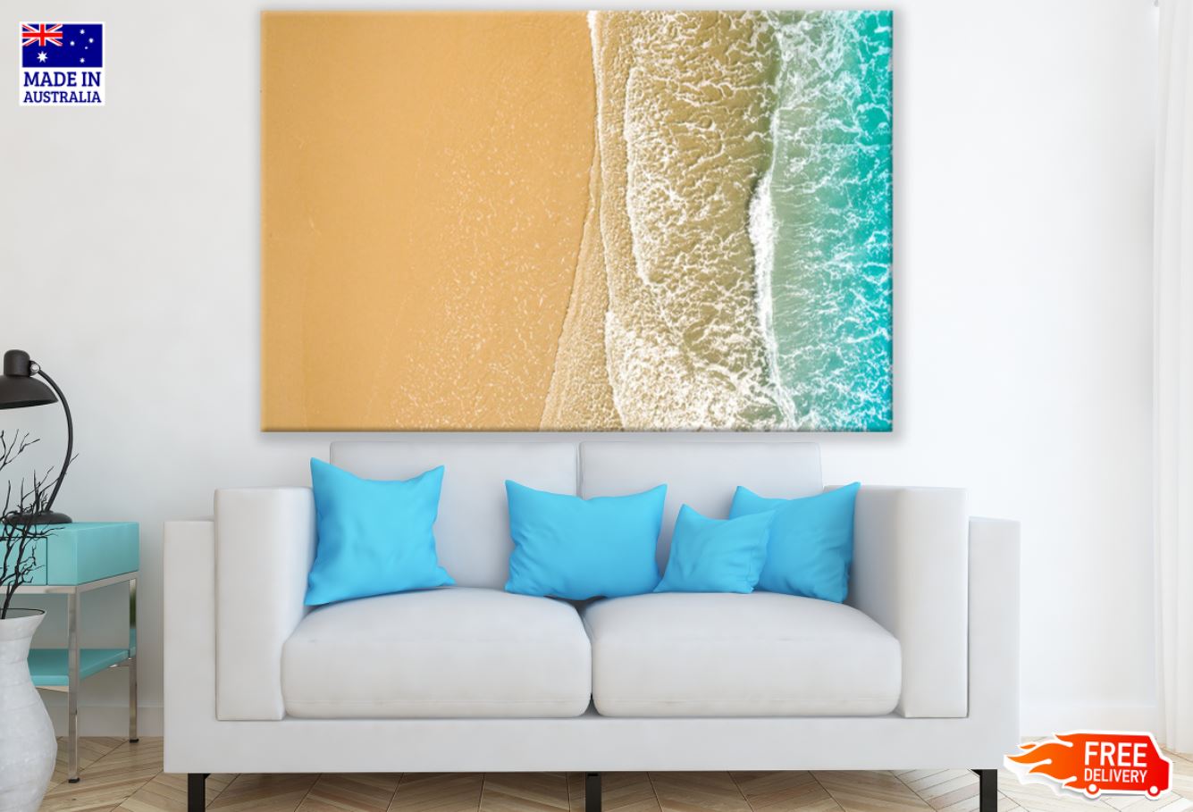 Sea Shore Aerial Photograph Print 100% Australian Made