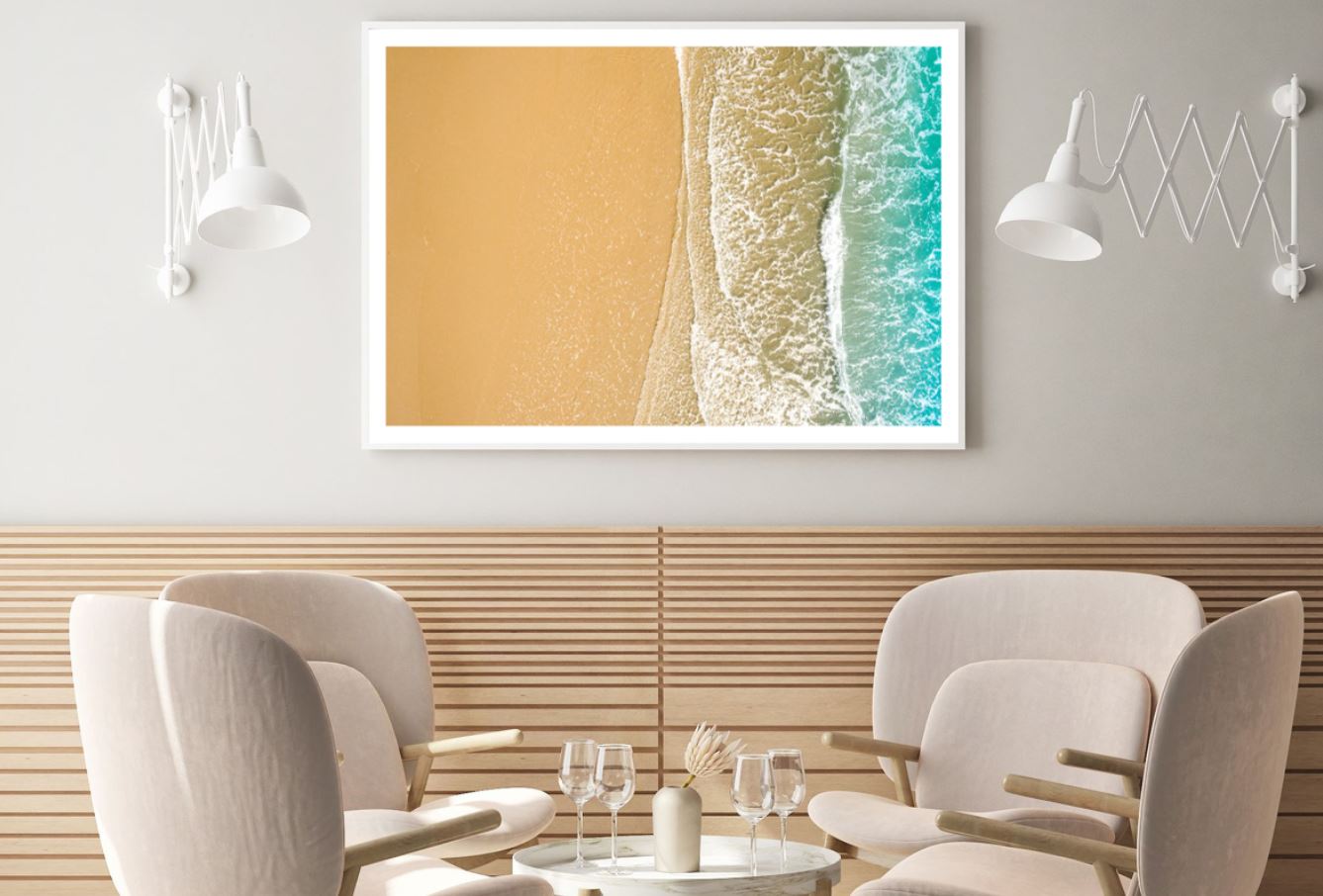 Sea Shore Aerial Photograph Home Decor Premium Quality Poster Print Choose Your Sizes