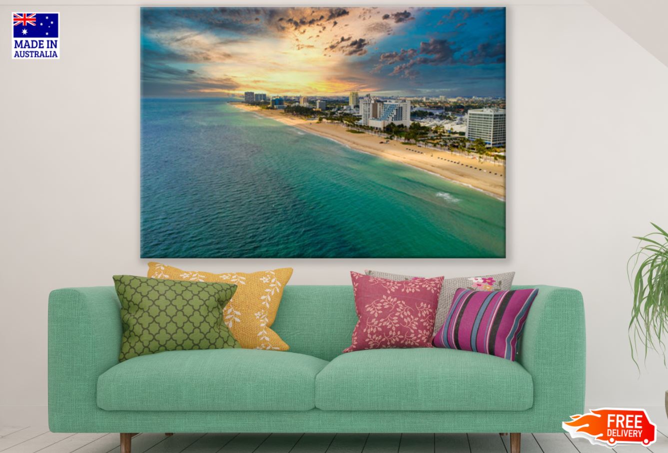 Sea & City Scenery Photograph Print 100% Australian Made