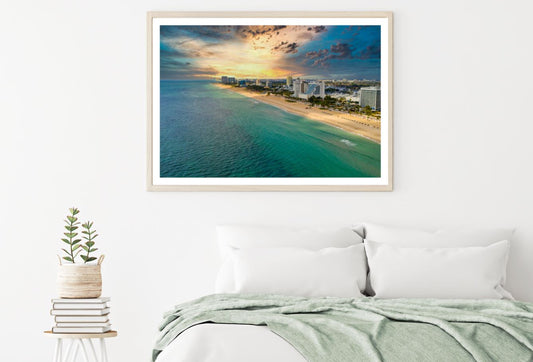Sea & City Scenery Photograph Home Decor Premium Quality Poster Print Choose Your Sizes