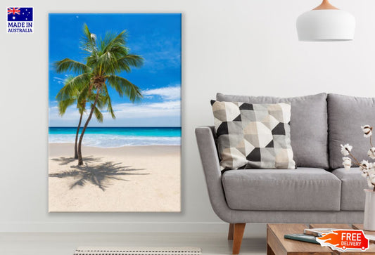 Palm Tree & Sea Scenery View Print 100% Australian Made