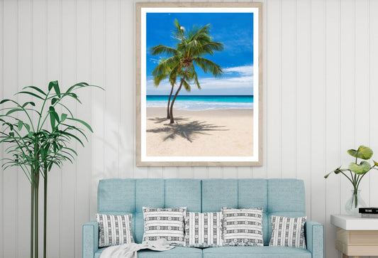 Palm Tree & Sea Scenery View Home Decor Premium Quality Poster Print Choose Your Sizes