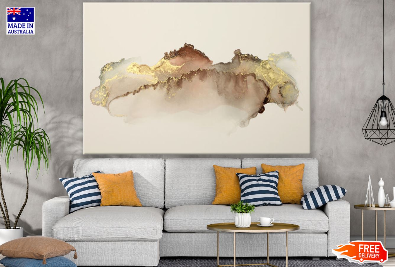 Colorful Abstract Watercolor Art Print 100% Australian Made