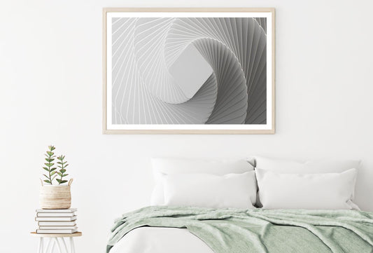 White Abstract Design Home Decor Premium Quality Poster Print Choose Your Sizes
