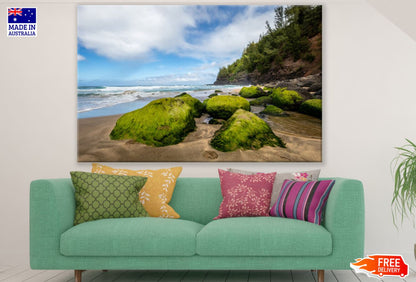 Rocks on Sea Shore Photograph Print 100% Australian Made
