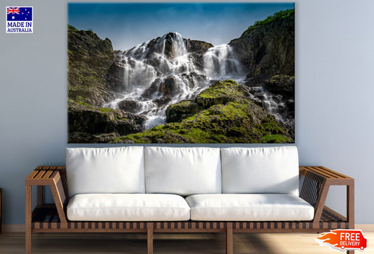 Stunning Waterfall Scenery View Print 100% Australian Made