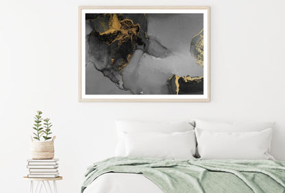 Black & Gold Abstract Design Home Decor Premium Quality Poster Print Choose Your Sizes