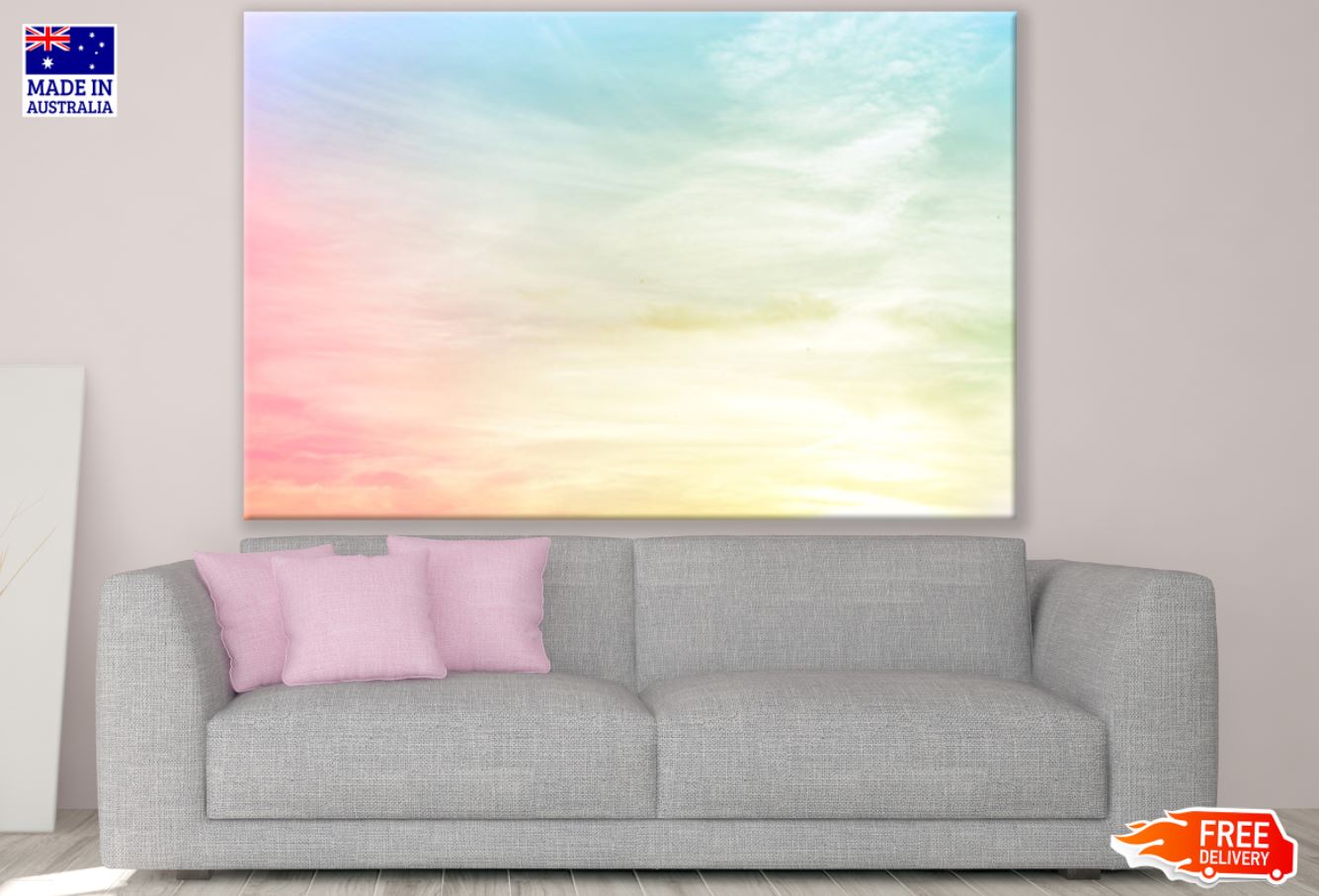 Multicolor Abstract Watercolor Print 100% Australian Made