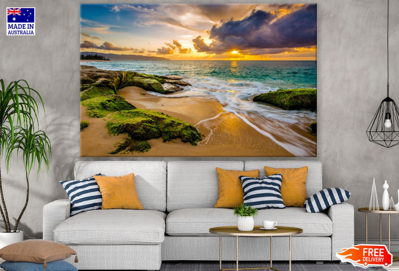 Sea Sunset Scenery Photograph Print 100% Australian Made