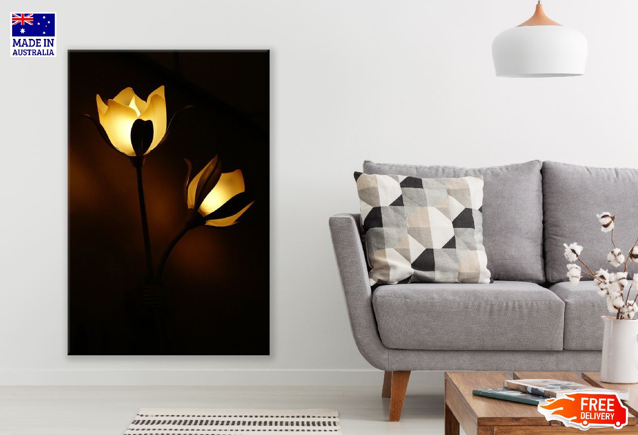 Lamp Flowers Closeup Photograph Print 100% Australian Made