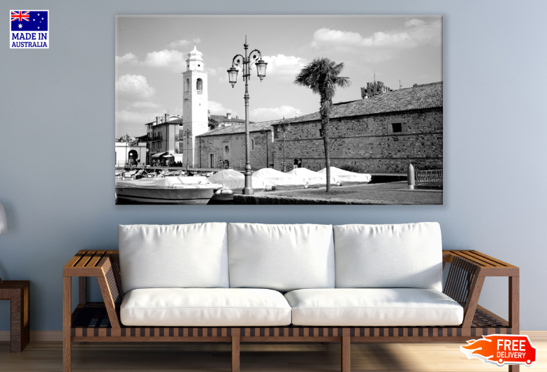 Italy City B&W Photograph Print 100% Australian Made