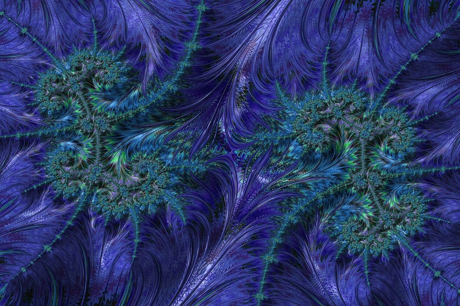 Purple Abstract Design Print 100% Australian Made