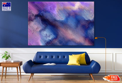 Blue & Pink Abstract Design Print 100% Australian Made
