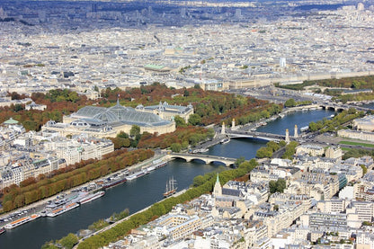 Paris City Aerial View Photograph Print 100% Australian Made