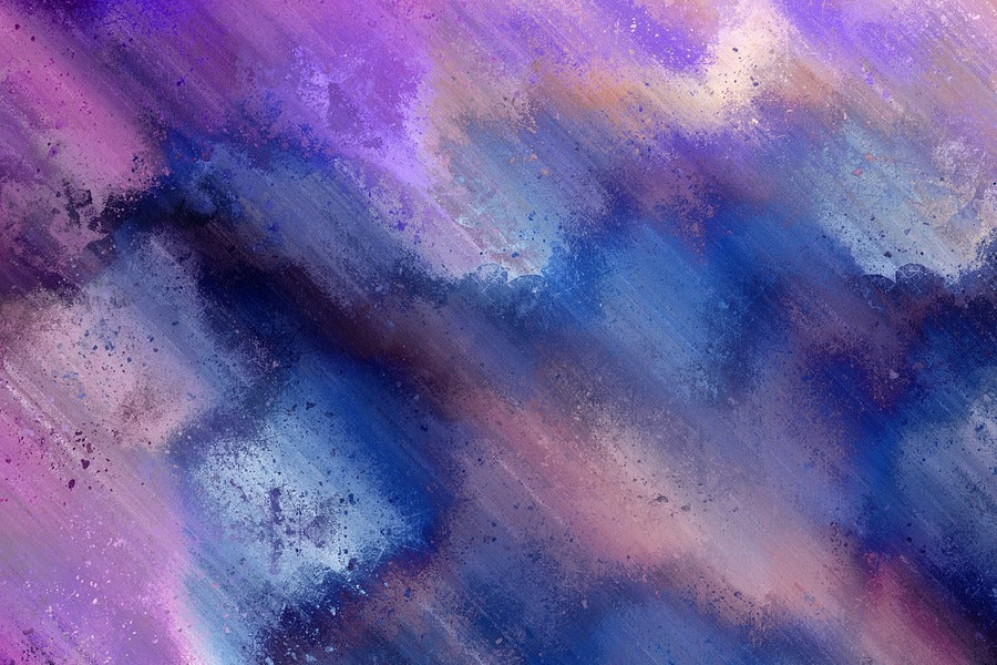 Blue & Pink Abstract Design Print 100% Australian Made