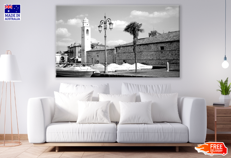 Italy City B&W Photograph Print 100% Australian Made