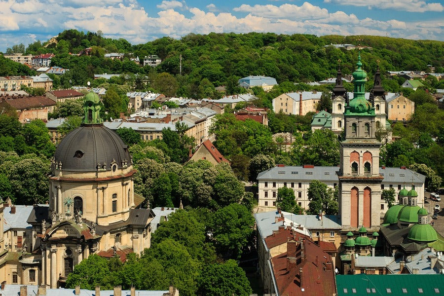 Dormition Church & Korniakt Tower Photograph, Ukraine Print 100% Australian Made