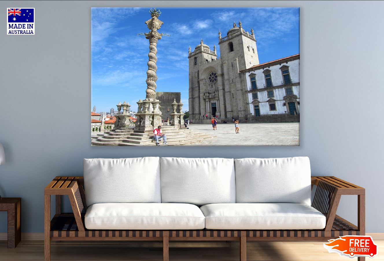 Porto Cathedral View Photograph Portugal Print 100% Australian Made