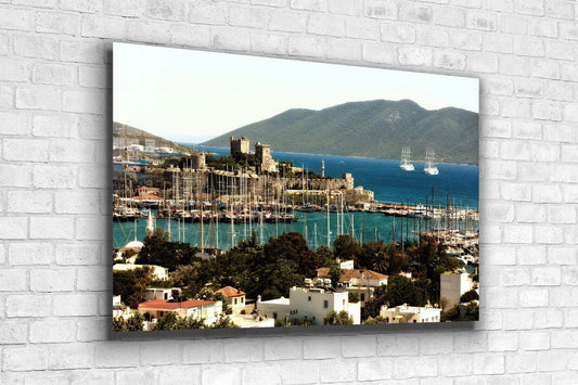 Port Seaside View Print Tempered Glass Wall Art 100% Made in Australia Ready to Hang