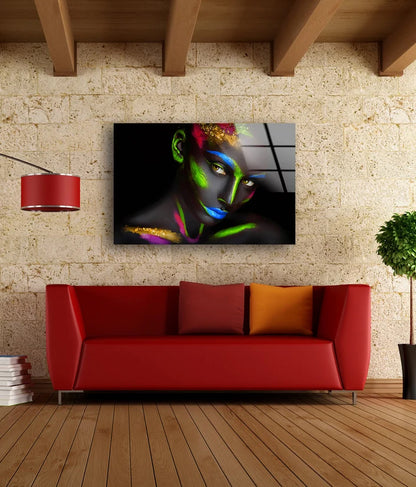 Fashion Girl with Makeup Photograph Acrylic Glass Print Tempered Glass Wall Art 100% Made in Australia Ready to Hang