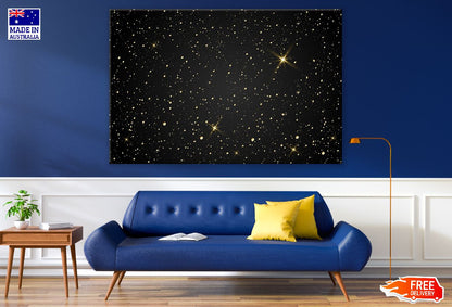 Gold Spots Digital Abstract Design Print 100% Australian Made