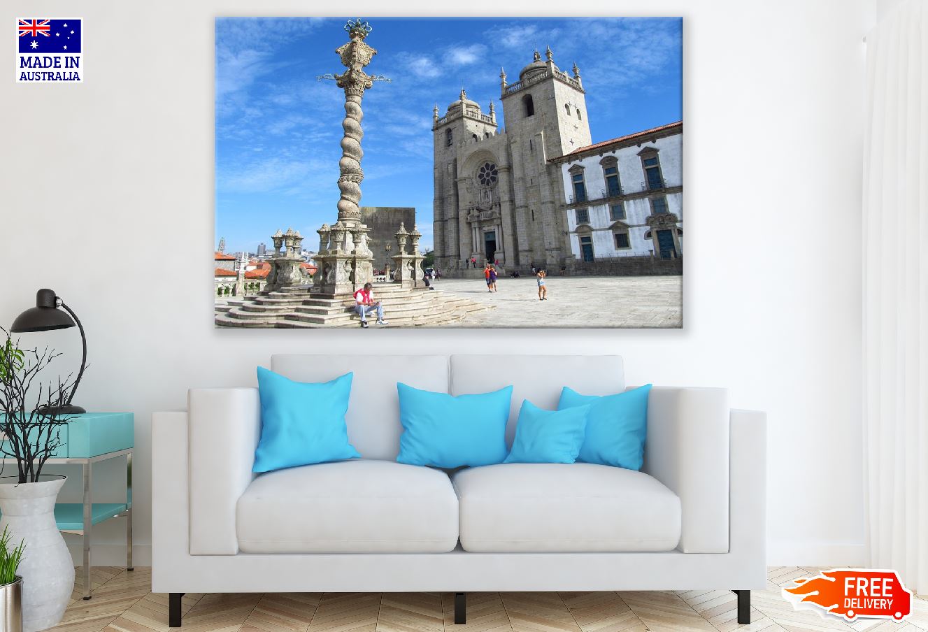 Porto Cathedral View Photograph Portugal Print 100% Australian Made