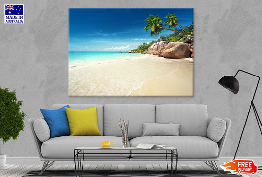 Anse Lazio Beach Praslin Island Photograph Print 100% Australian Made