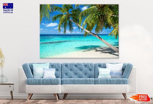 Palm Trees Near Paradise Beach Photograph Print 100% Australian Made