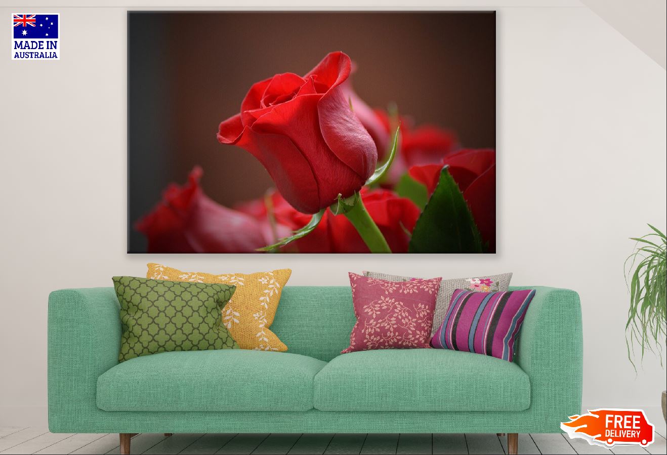 Rose Flower Closeup Photograph Print 100% Australian Made