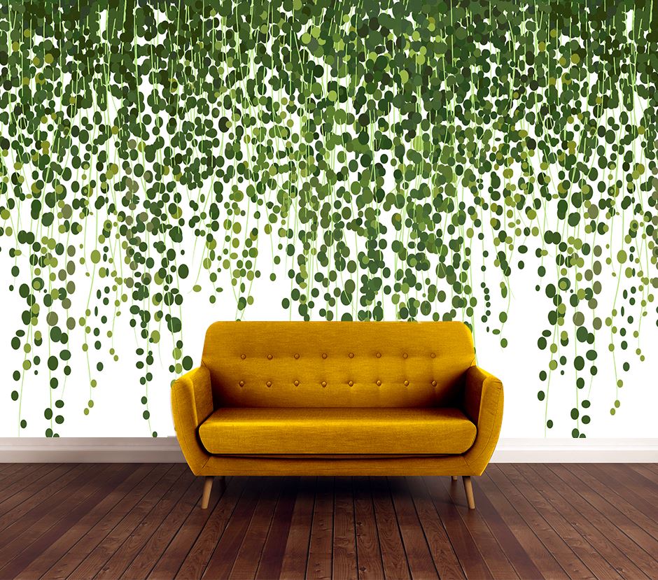 Wallpaper Murals Peel and Stick Removable Leaf Design High Quality