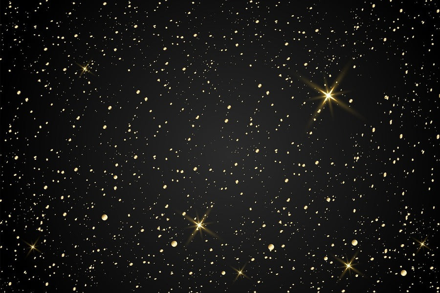Gold Spots Digital Abstract Design Print 100% Australian Made