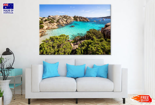 Beach of Cala Coticcio Photograph Print 100% Australian Made