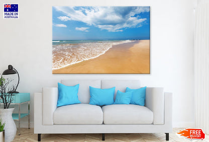 Sandy Beach with Blue Sky Scenery View Photograph Print 100% Australian Made