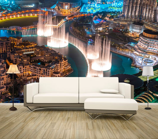 Wallpaper Murals Peel and Stick Removable Stunning City Aerial View High Quality