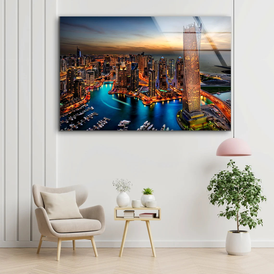 City Sunset Scenery Photograph Acrylic Glass Print Tempered Glass Wall Art 100% Made in Australia Ready to Hang