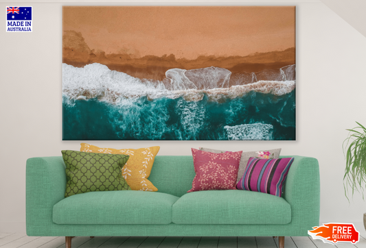 Sea Shore & Sea Aerial View Photograph Print 100% Australian Made