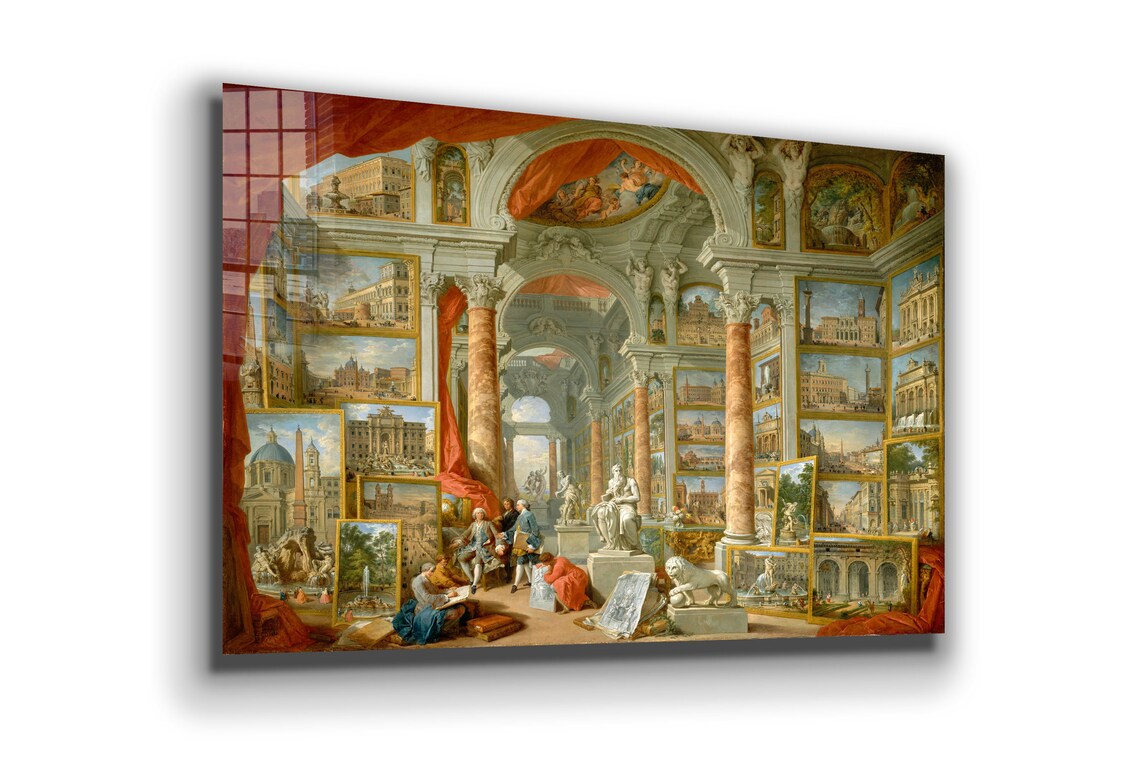 Giovanni Paolo Panini Print Tempered Glass Wall Art 100% Made in Australia Ready to Hang