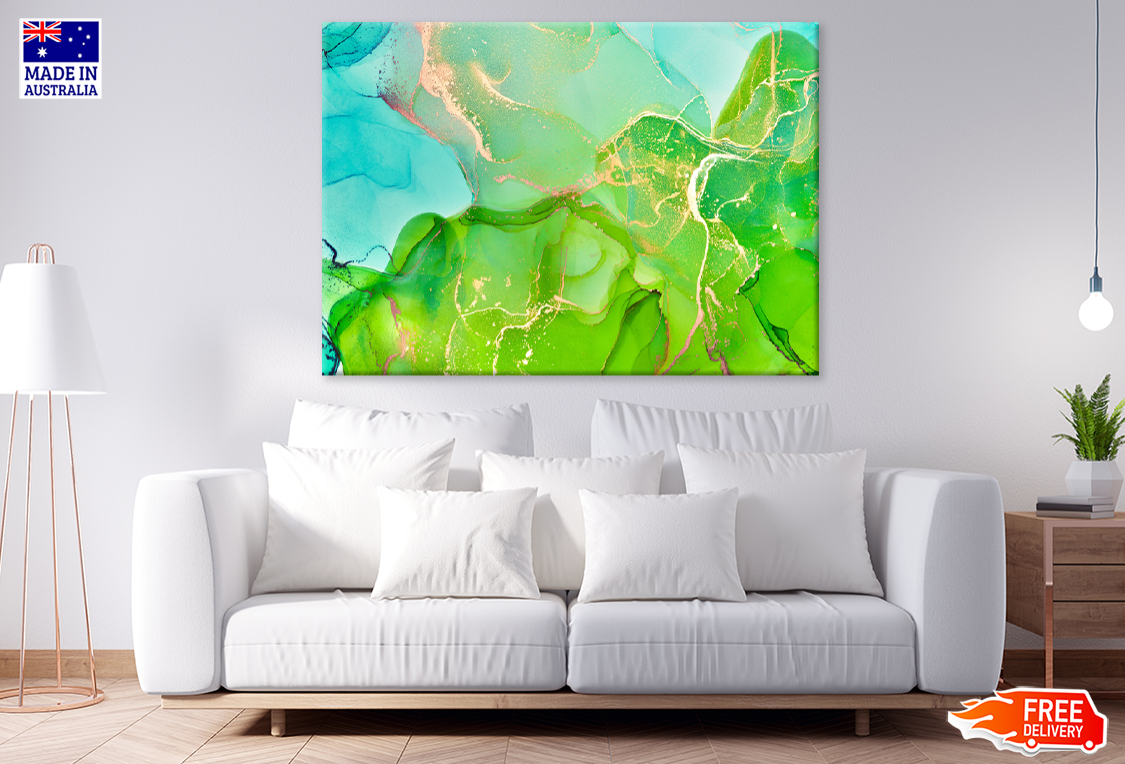 Green Abstract Design Print 100% Australian Made