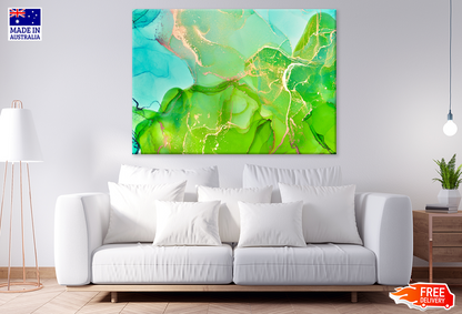 Green Abstract Design Print 100% Australian Made