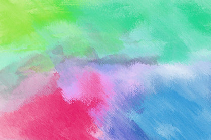 Pink Blue & Green Abstract Design Print 100% Australian Made