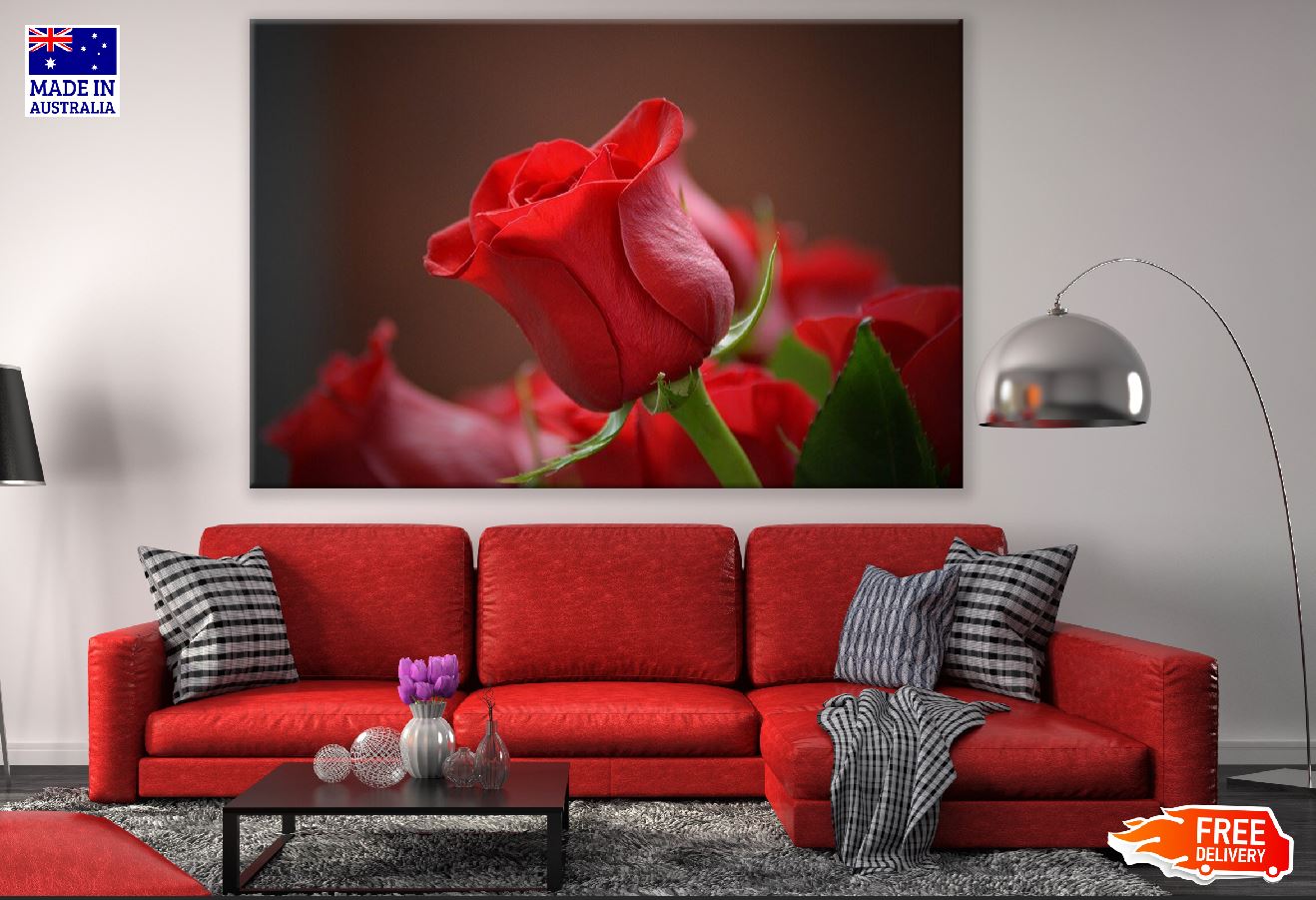 Rose Flower Closeup Photograph Print 100% Australian Made