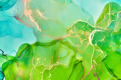 Green Abstract Design Print 100% Australian Made