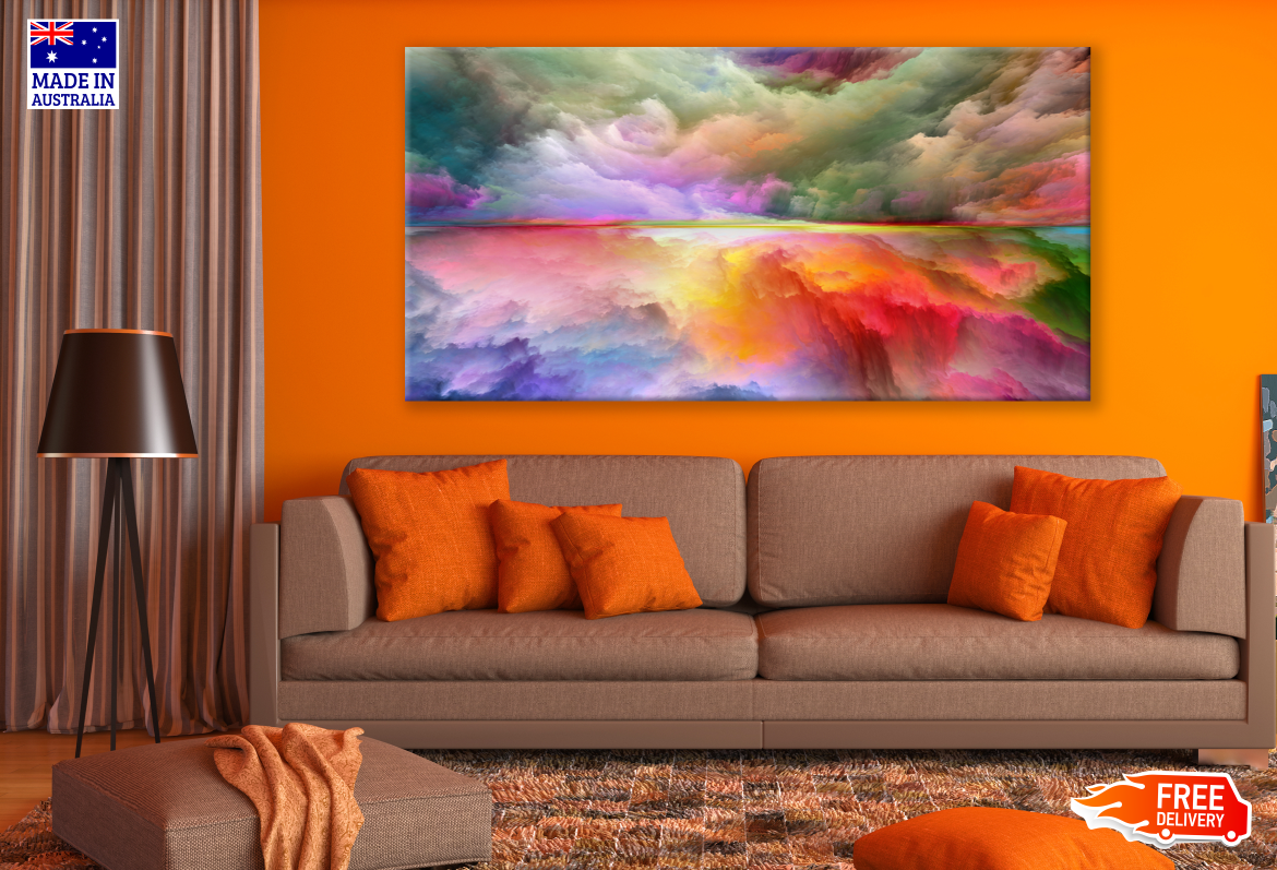 Abstract Colourful Cloud Design Print 100% Australian Made