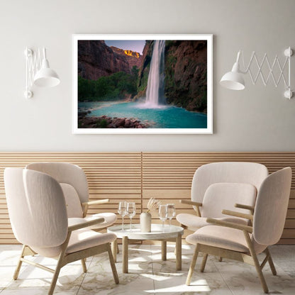 Waterfall Scenery Photograph Home Decor Premium Quality Poster Print Choose Your Sizes