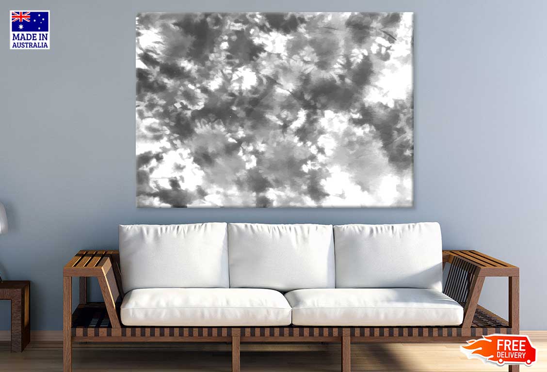 Grey Watercolor Splash Abstract Design Print 100% Australian Made
