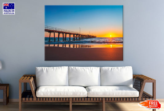 Port Noarlunga Jetty Sunset View Photograph Print 100% Australian Made